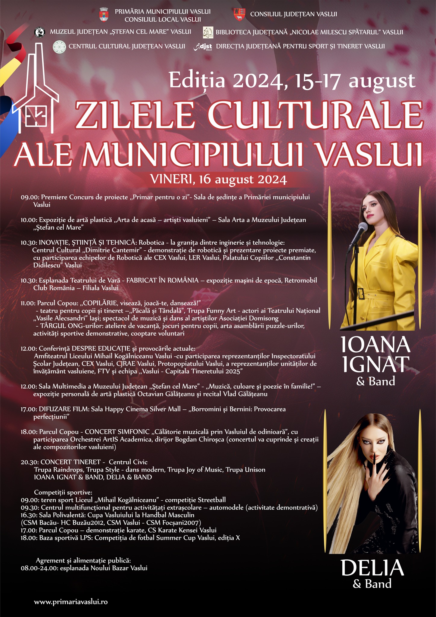 Expoziție de mașini de epocă pe esplanada Teatrului de Vară din Vaslui